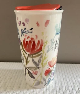 STARBUCKS 2015 Floral Colourful Ceramic Mug - Picture 1 of 18