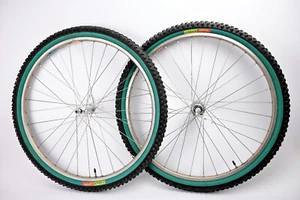 Trek Matrix Swami Shimano XT FH-M737 Wheelset MTB Wheels w/ Tires 26" System 3 - Picture 1 of 13