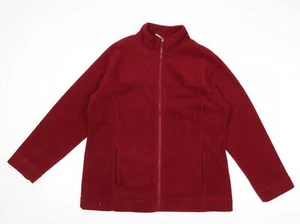 Active Womens Red Jacket Zip - Size 14-16 - Picture 1 of 10