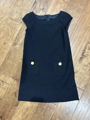 GAP KIDS - Vestido negro sin mangas con botones dorados - Talla M (8) sin mangas Foto 1 de 4