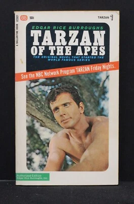 Tarzan of the Apes PB 1966 Edgar Rice Burroughs TV Ron Ely Photo Cover VF- - Image 1 of 3