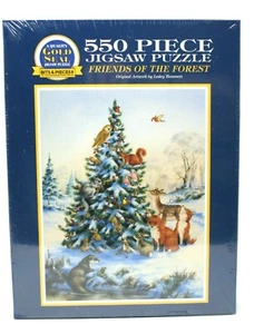 Bits & Pieces Friends of the Forest Animals Birds Tree 550 pc Jigsaw Puzzle New - Picture 1 of 5