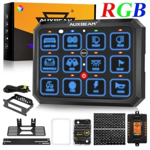 AUXBEAM RB120 RGB Switch Panel, On-Off Toggle/Momentary/Pulsed Mode Supported US - Picture 1 of 12