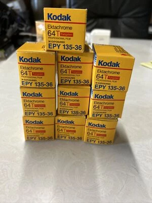 Lot Of 10 KODAK EKTACHROME 64T EPY 135-36 SEALED BOXES EXP 2005 - Image 1 of 4