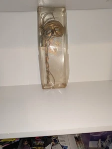 Vintage Louis Nichole 1987 Doll Size Gold Masquerade Bead  Stick Mask  - Picture 1 of 6