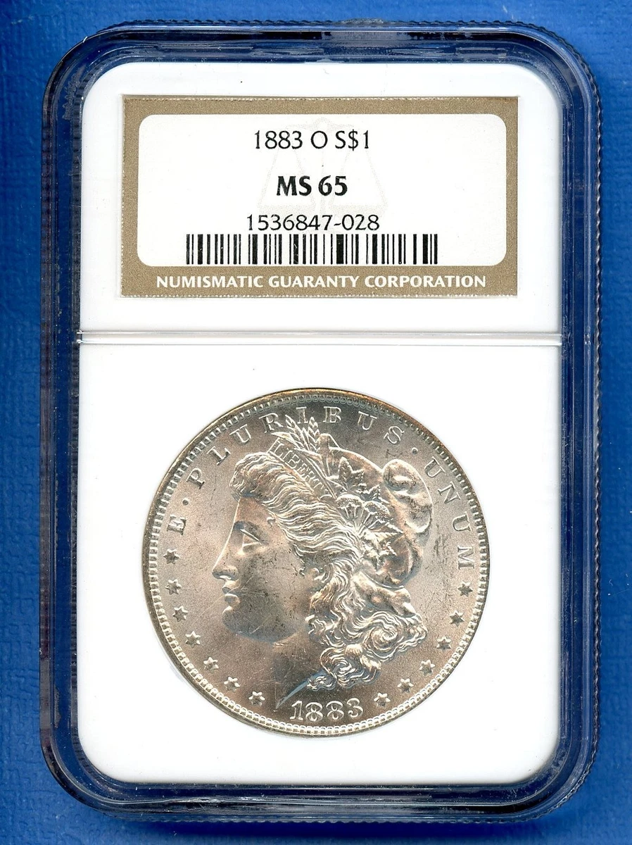 1883 MS65 モーガン Uncirculated MS 65 Graded 1883 Year Morgan US Dollars (1878-1921