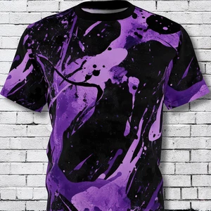Purple Splash - Rave Shirt EDM Music Festival Techno Acid House Dance Unisex Men - Picture 1 of 3