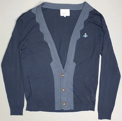 Cárdigan para Hombres Vivienne Westwood Azul Tejido Talla XL Lana Algodón Chaqueta Foto 1 de 4