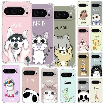 Funda delgada a prueba de golpes personalizada animal para Google Pixel 10 9 Pro 8A 7A 6 Foto 1 de 4