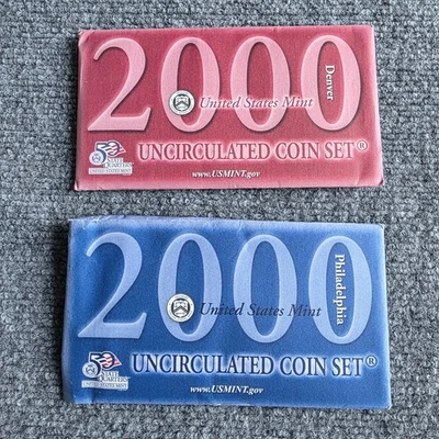 2000 United States US Mint 20 Coin P & D Uncirculated Coin Set State Quarters - Image 1 of 4