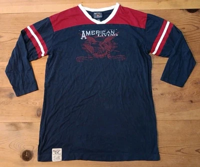 Camisón American Living Mujer L XL Camisa de Noche Azul Timbre Manga Larga Algodón  Foto 1 de 4