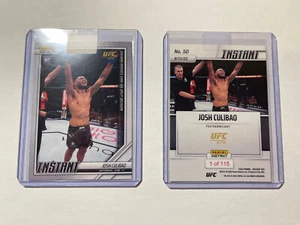 2022 PANINI UFC INSTANT CARD #50 - JOSH CULIBAO RC - DEFEATS CHOI - 1 Of 115 - Picture 1 of 5