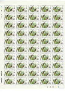 1971 Fiji Postage Stamps Mint Full Sheet of 25 cents  Foulehaio provocator MNH - Picture 1 of 3