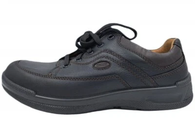 Jomos Herren Leder Halbschuh Schwarz Schnürschuhe 419205-364-0020