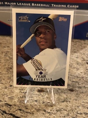 1995 Topps Traded & Rookies of the Year Candidate Brian Hunter #39T RC Astros NM - Image 1 of 4