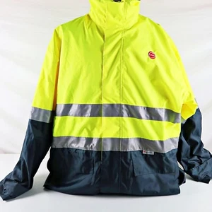 Hard Yakka HI VIS 4 IN 1 TAPED JACKET, Coles branded 4XL - Picture 1 of 11
