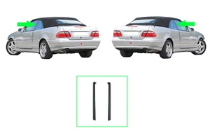 Set - Rubber seal strip rear side window fits with Mercedes W208 A208 CLK Cabrio - Picture 1 of 7