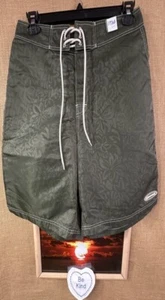 Sideout men’s green board shorts 32W drawstring relaxed nylon lightweight pocke - Picture 1 of 6