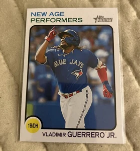 2022 Topps Heritage #NAP-3 Vladimir Guerrero Jr. Toronto Blue Jays - Picture 1 of 2