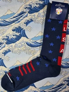 Polo Ralph Lauren Men's Ryder Cup Socks Stars & Bars Navy & Red One Size UK 7-11 - Picture 1 of 5