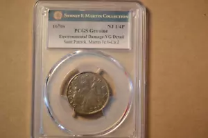 1670's Saint Patrick Farthing- PCGS VG Details. Martin 1c.6-Ca.2. Looks PQ! - Picture 1 of 5
