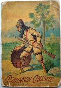 Robinson Caruso mounted on Linen McLoughlin Bro's NY 1896 8 pages RARE - Picture 1 of 4