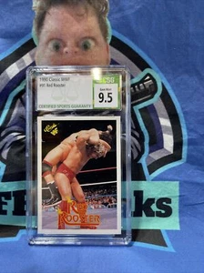 1990 Classic WWF Wrestling Red Rooster #91 CSG 10 Gem Mint.. Misprint To 9.5 - Picture 1 of 3