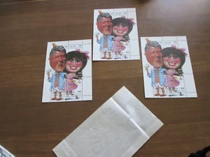 (GEORGIA) SELLO SÁTIRA PRESIDENTE CLINTON Y MONICA LEWINSKY 3 HOJAS DE 6 CADA UNA - Imagen 1 de 2