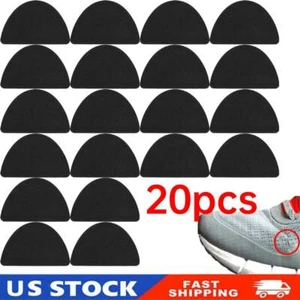 20pcs Sneaker Toe/Heel Prevention Repair Shoe Hole Toeburst Insert/Patch (Black) - Picture 1 of 7