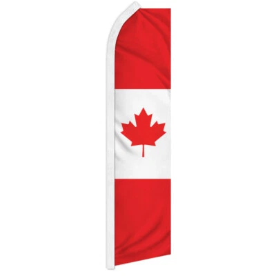 Canada Swooper Flutter Feather Advertising Flag Canada Advertising Flag Canadian - Image 1 of 2