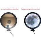 for Round Wall Moon with LED Light Makeup Bathroom Table Mir