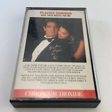 PLACIDO DOMINGO '85 cnd CBS CrO2 Cassette SAVE YOUR NIGHTS FOR ME Tape