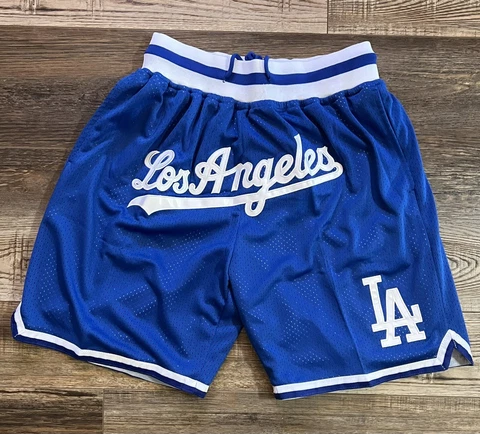 Los Angeles Dodgers Summer City LA Team Baseball Shorts Brand New Stitched Cover