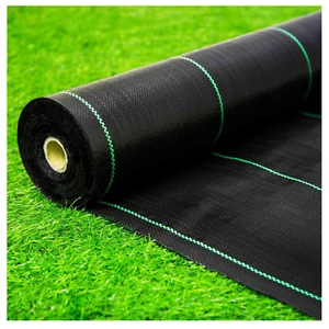 Weed Mat 1x50m 110 GSM Garden Cover Weed Control Mat (3.3 x 165 Ft) Weed Barrier - Picture 1 of 6