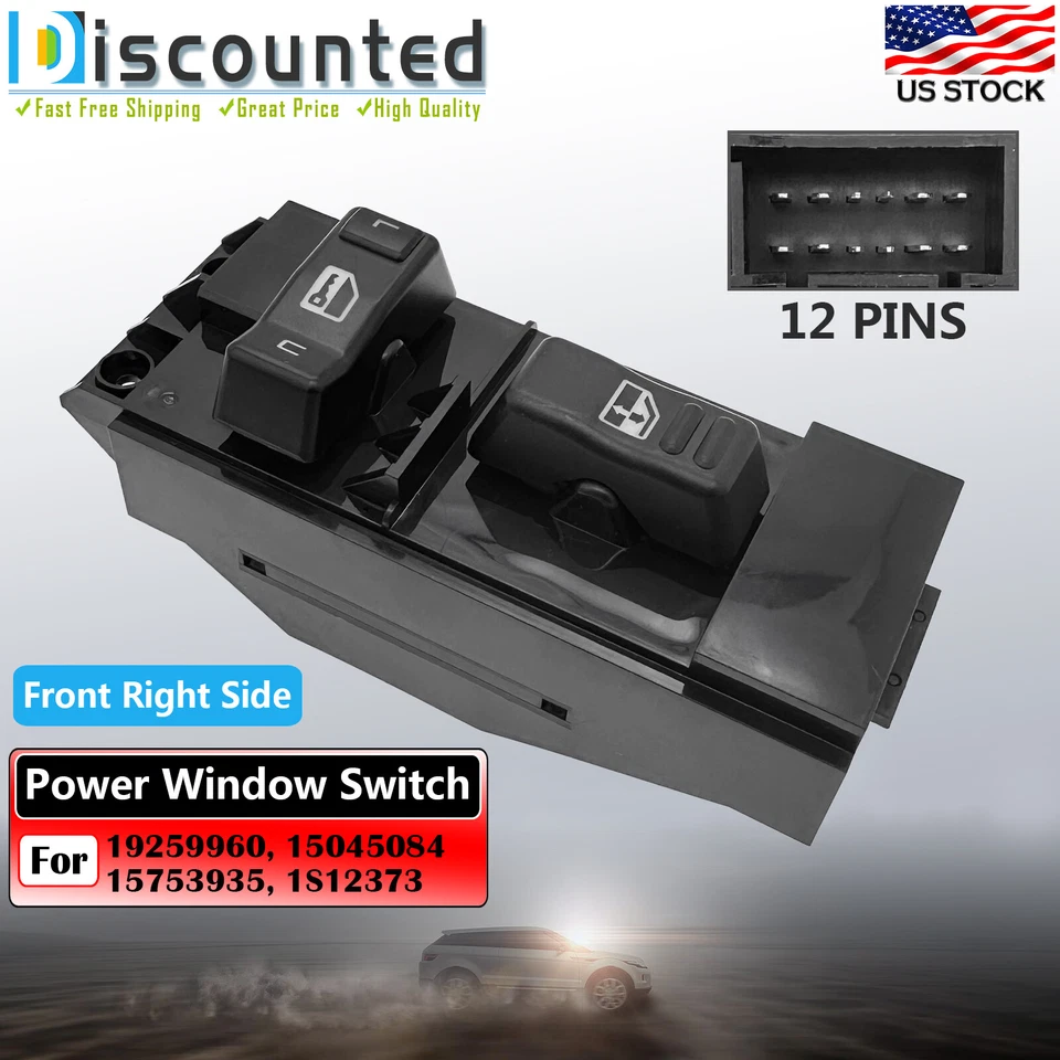 For 2002 Cadillac Escalade (EXT) 6.0L V8 Passenger Side Window Door Lock Switch Foto 1 de 4