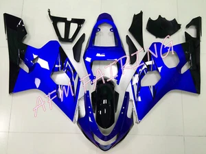 Blue Black ABS Injection Mold Bodywork Fairing Kit for GSXR600 GSXR750 2004 2005 - Picture 1 of 6
