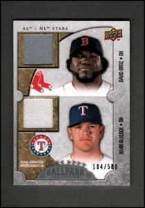 Colección Upper Deck Ballpark 112 2009 Hank Blalock David Ortiz/500 Ding b/r casi nuevo - Imagen 1 de 1