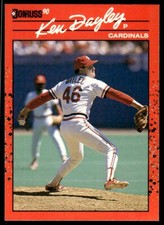 1990 Donruss Baseball Card Ken Dayley St. Louis Cardinals #281