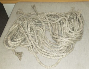 LOT OF 11 MONK CLERGY SERVER HEMP ROPE CINCTURES SEE DESCRIPTION FOR LENGTHS - Picture 1 of 3
