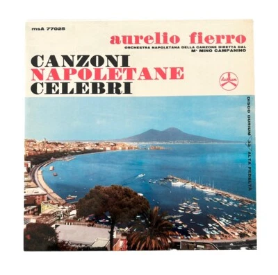 AURELIO FIERRO Canzoni Napoletane Celebri Vinyl Record LP VG-/G+ Italian Music - Image 1 of 4