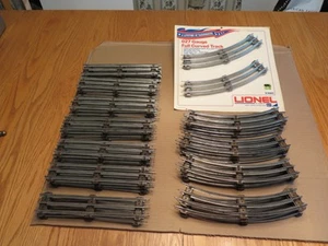 Lionel 027 Ga. Brown Tie Track Lot of 47 - 16 Curved & 27 Straight Used + 4 New - Picture 1 of 21