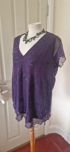 NWT RRP £18 Pretty Lightweight 2 Layer Top With Stretch-size 22/24 - Picture 1 of 9