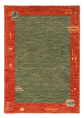 Morgenland Gabbeh Teppich - Softy - 90 x 60 cm - grün - Bild 1 von 4