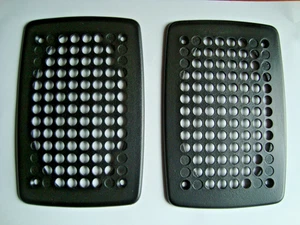 ORIGINAL PAIR BMW E28 BLACK REAR SHELF SPEAKER COVERS - Picture 1 of 2