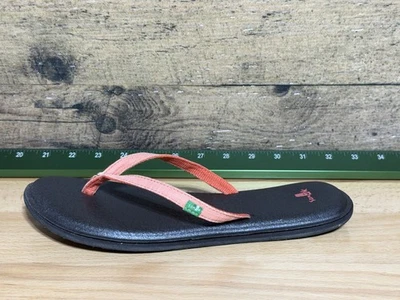 Chanclas sanuk con yoga para mujer talla 9 nuevas se envían rápidas!!! Melocotón Foto 1 de 4