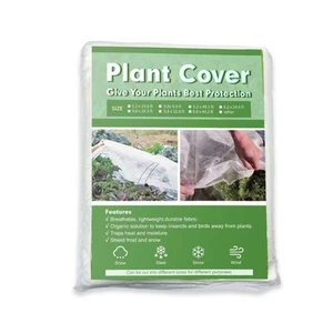 Non Woven Plant Cover Freeze Protecting Blanket Against Cold Winter Yard Outdoor - Picture 1 of 11