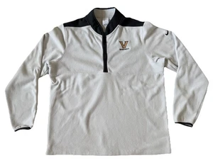 Vanderbilt Commodores Nike Therma Fit 1/4 Zip Fleece White Pullover Men XL - Picture 1 of 7
