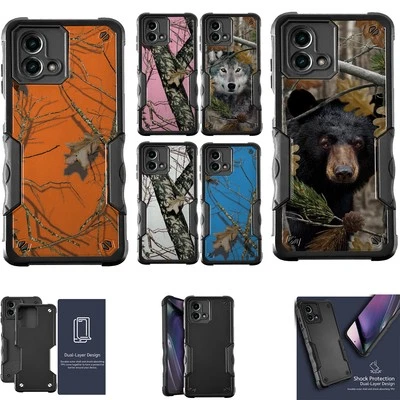 CASESONDECK For [Moto G 5G (2025)][DUAL TACTICAL][Hybrid Two Piece Case]Combat Camo