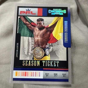 FRANCIS NGANNOU 2025 CONTENDERS PFL SEASON TICKET SILVER /99 - Picture 1 of 7