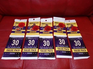 (5) Confezioni Portavalori Sigillate 30 Carte Basket 2014/15 NBA HOOPS - Foto 1 di 9
